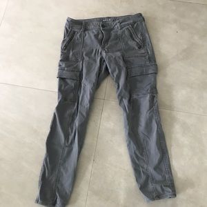 Gap factory 6 R grey cargo pants stretch